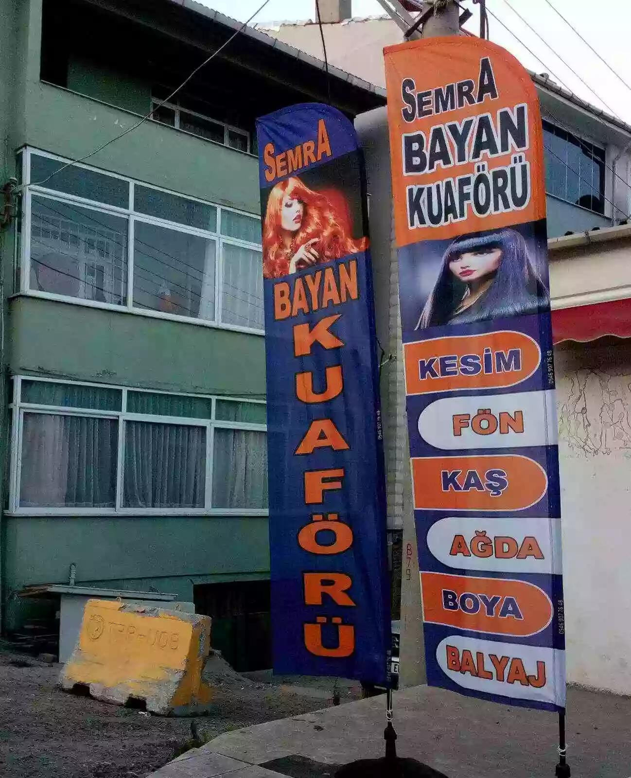 Bayan Kuaförü Yol Bayrağı Örnekleri